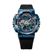 Casio G-Shock GM-110EARTH-1AER - cinturino nero - cassa e quadrante blu